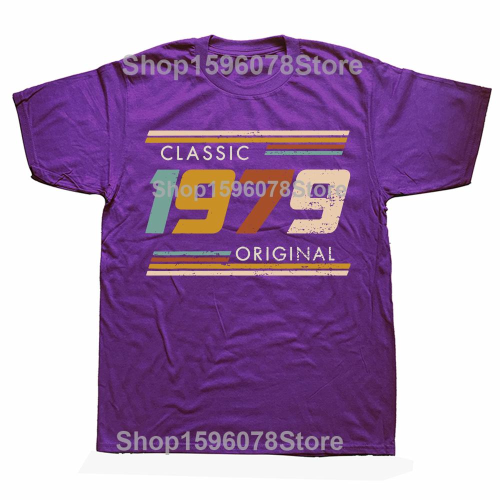 

Funny 1979 Original Vintage Graphic Tshirts Men Womens Fashion Casual Tshirt 100 Cotton Loose Oversized T Shirt Streetwear 4XL