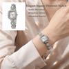 Mit verstellbarem Armband quadratische Uhr Handgelenkdekoration Damen Mädchen