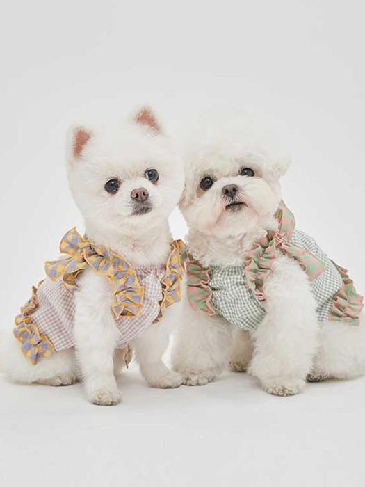 

MIMINKO Check Frill Ribbon Blouse [DW4MB0050] 82 Purple_2XL 06