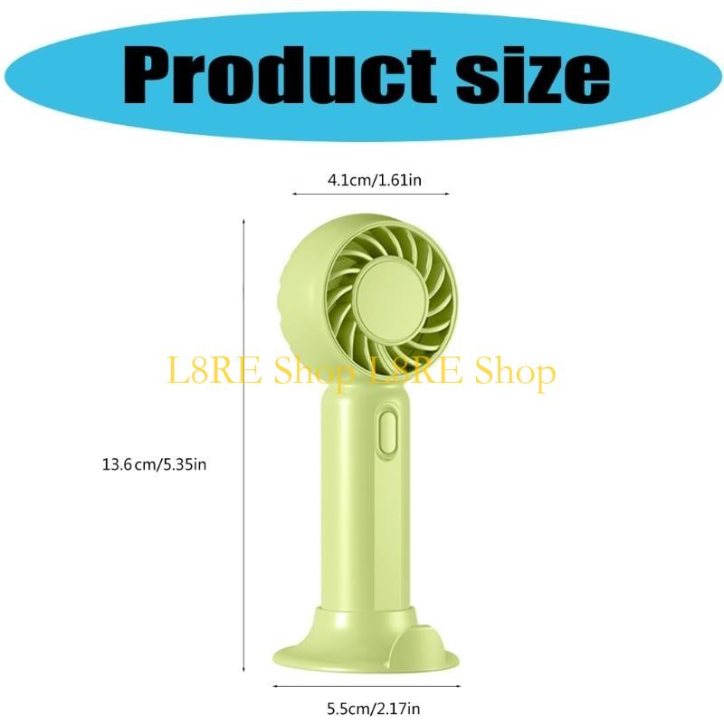 L8RE Handheld Miniature Fan USB Charging Cooling Fan with Adjustable Speeds and Low Noise for Home Or Office Environment
