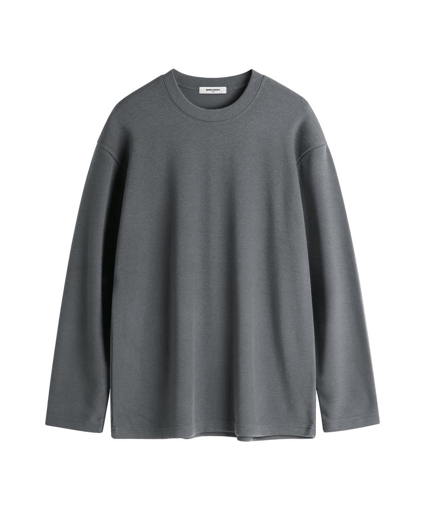 BRENSON Soft Feel Loose Fit Knit Long Sleeve Tee ( 9 Colors )