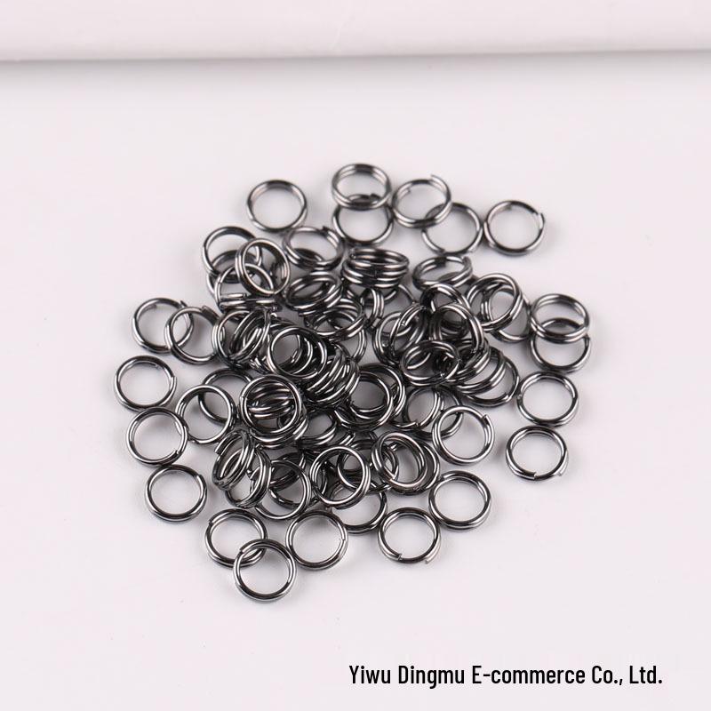Gunmetal Double and Single Loop Jump Rings for DIY Jewelry Making