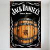 Jack Daniel’s Tennessee Whiskey Barricas Vintage Lata de Metal Placa - Decoração Rústica Artesanal de Uísque para Caverna do Homem Bar Casa R