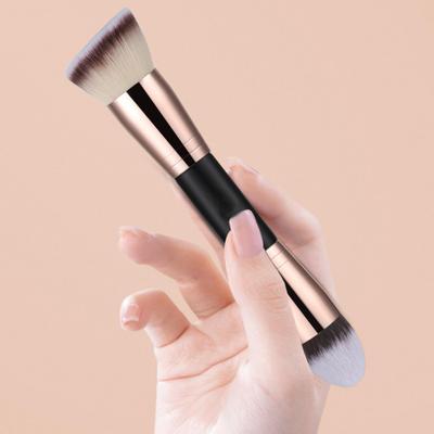 Double-headed Makeup Brush Professional Slanted Flat Top Synthetic Kabuki Foundation Loose