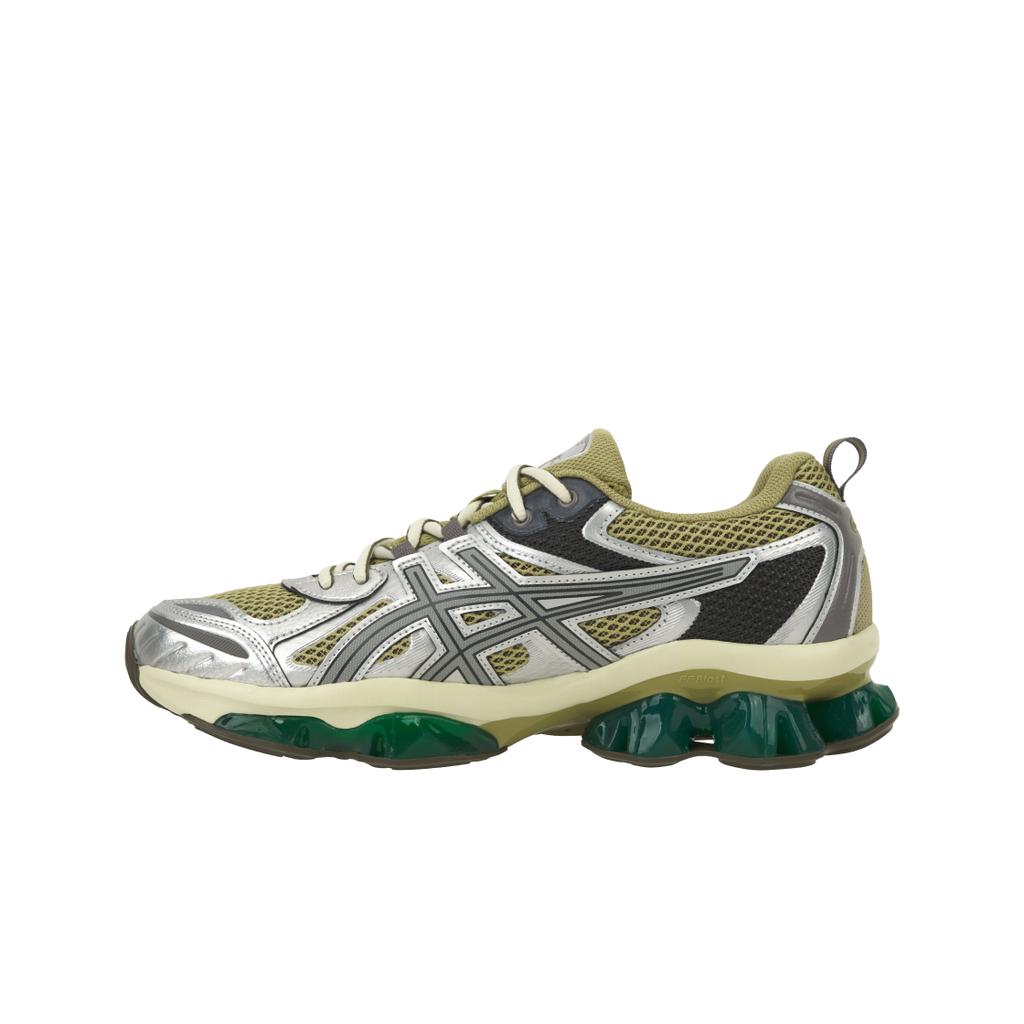 Asics Gel Quantum Kinetic Khaki Beige Pure Silver Unisex Sneakers Green 1203A270-252