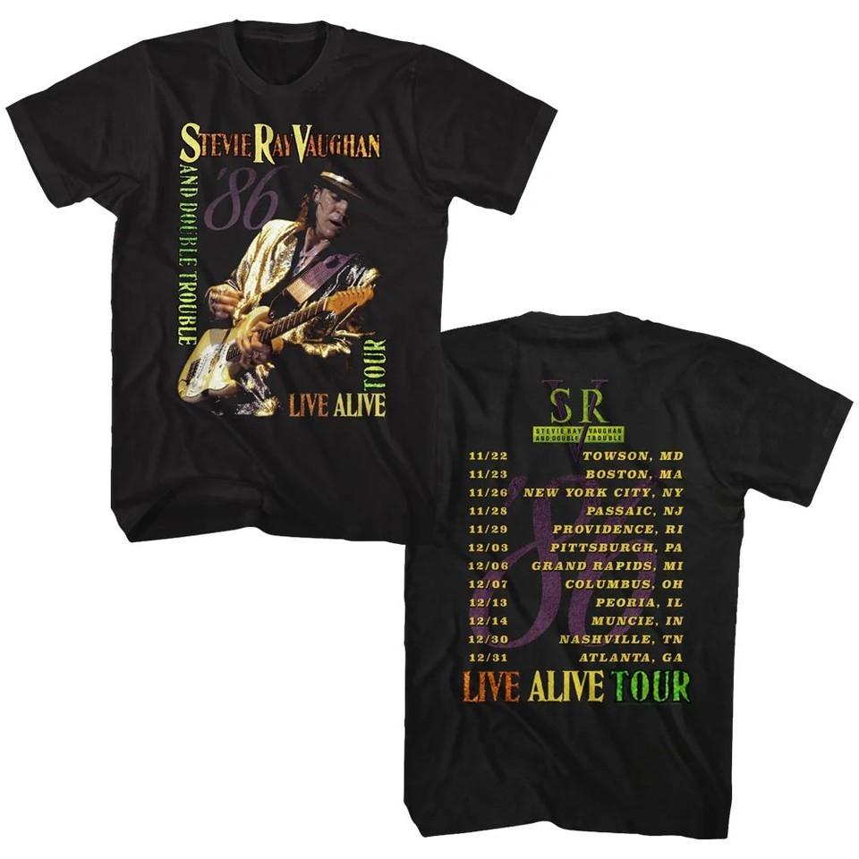 

STEVIE RAY VAUGHAN EyeCatching TShirt Live Alive #03986 Unisex T-Shirt L