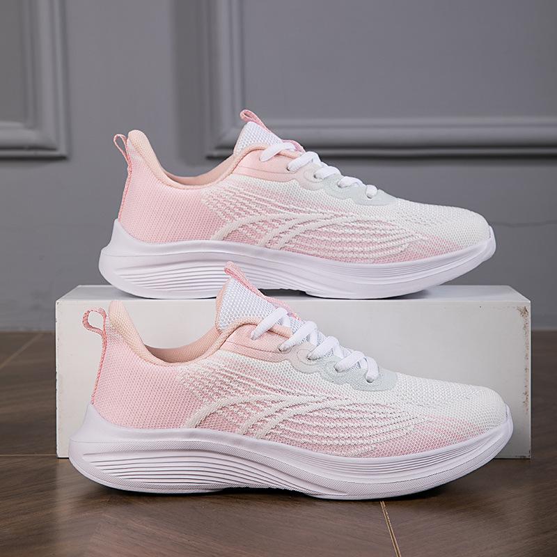 Women's shoes spring and summer new fly-woven casual shoes children breathable and comfortable casual shoes mesh women's sports shoes