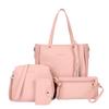 4pcs/set Tassel Women Crossbody Bag Large Capacity Handbag Fashion PU Leather Shoulder Bag  Travel