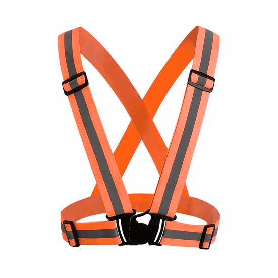 Adjustable Safety Reflective Vest Straps Jacket Night Running Cycling Sport Gear
