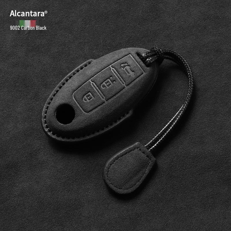 Nissan Key Cover: Full Wrap Suede Shell for Qashqai, Teana, X-Trail, Tiida, Loulan, Tuoda.