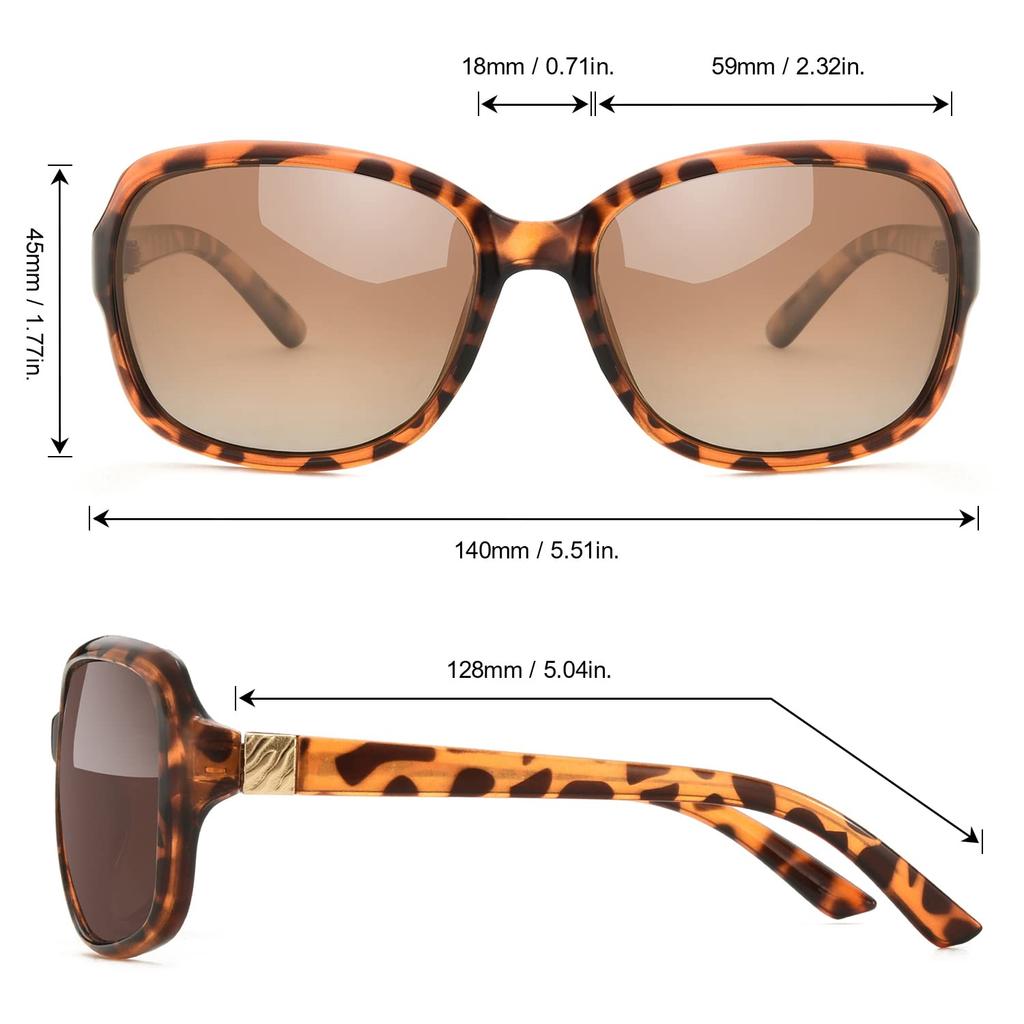 LVIOE Polarized Sunglasses with UV400 Protection Women's