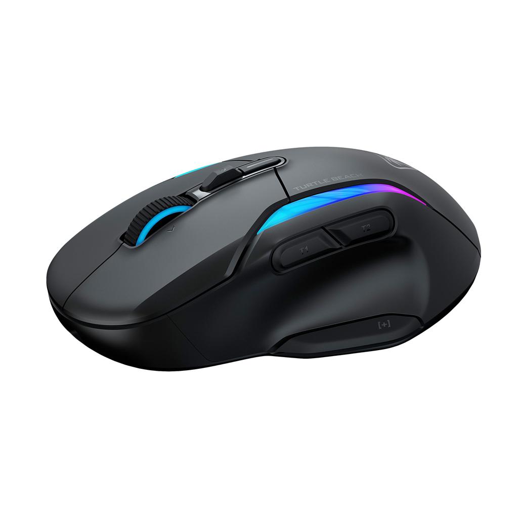 TURTLE BEACH Kone II Air Black Gaming 26K DPI Macro Clutch Ergonomic Design Warranty Mouse, Multi-Button Wireless, 2.4G/Bluetooth, 650IPS, MMO/RTS,