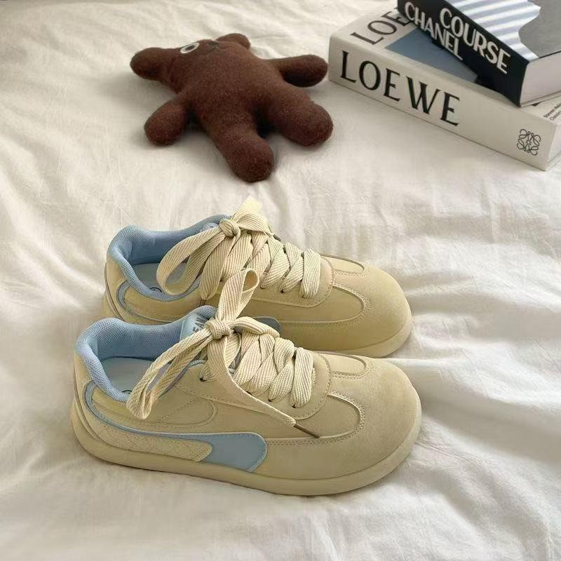 Women's Versatile 2025 Dopamine Platform Sneakers - Casual, Lightweight, Round Toe German Trainers