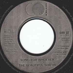 

7inch Record BEAUTIFUL SOUTH - Song For Whoever GOD32 Go! Discs 1989 UK Rock Used
