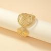 Wave Opening Zinc Zinc Alloy Wide Opening Bangle S/Round Shape Retro Hand Ring Irregular Wide Bracelet  Gift