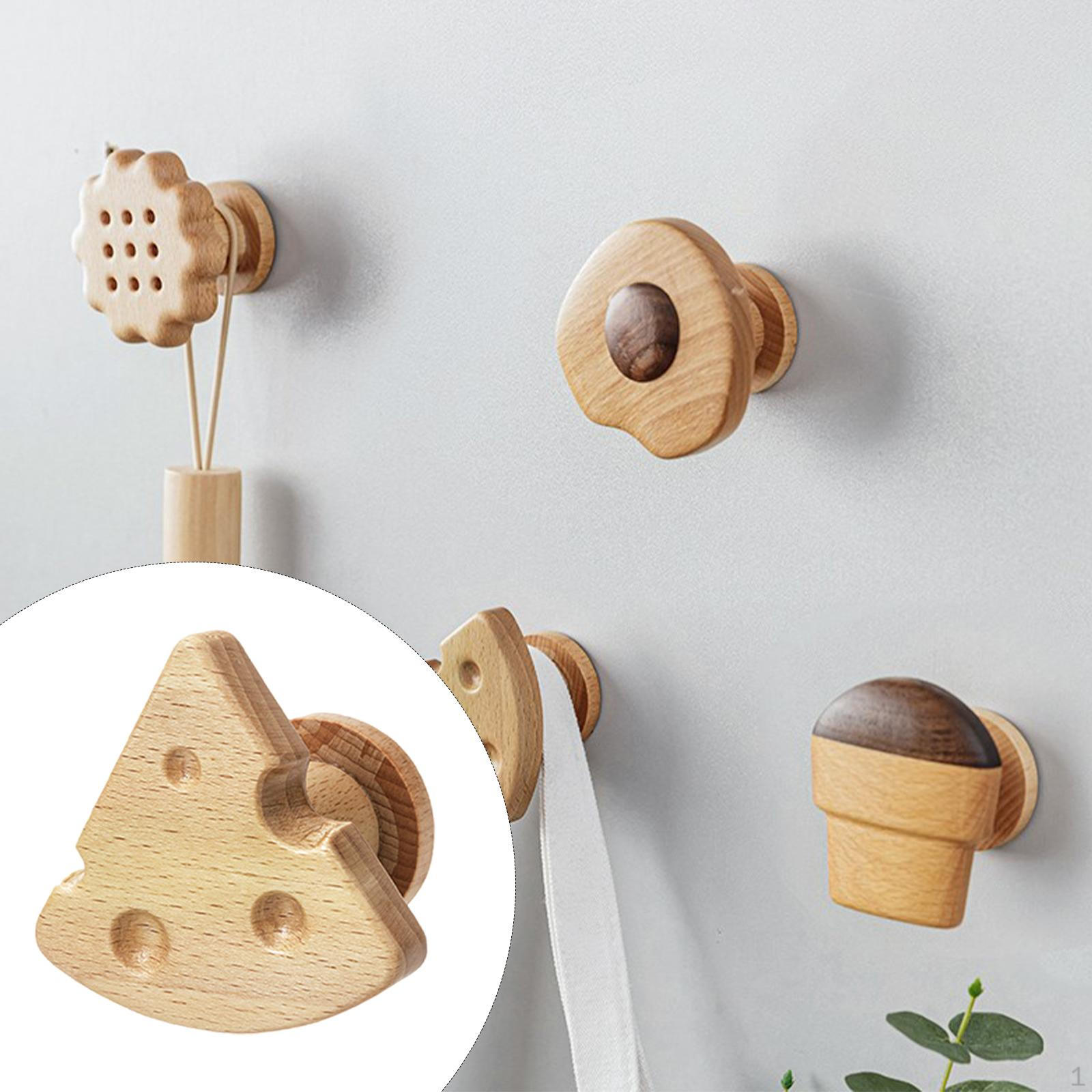 

Крючок для одежды настенная вешалка деревянная декоративная шляпа Style F