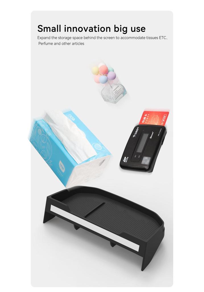 Compatible with 25 Proton X50 Models: Central Control Screen Storage Box and Rear Storage Organizer for Car Interior Modification.