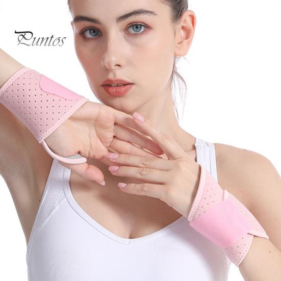 Sports Wristband Wrist Brace with Fastener Tape Adjustable Breathable Fabric Compression Support Wrist Wrap Fitness Joint Support Wrist Guard