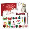 Cat Advent Calendar Cats Interactive Play Toys Christmas Countdown Calendar with Assorted Cat Toys