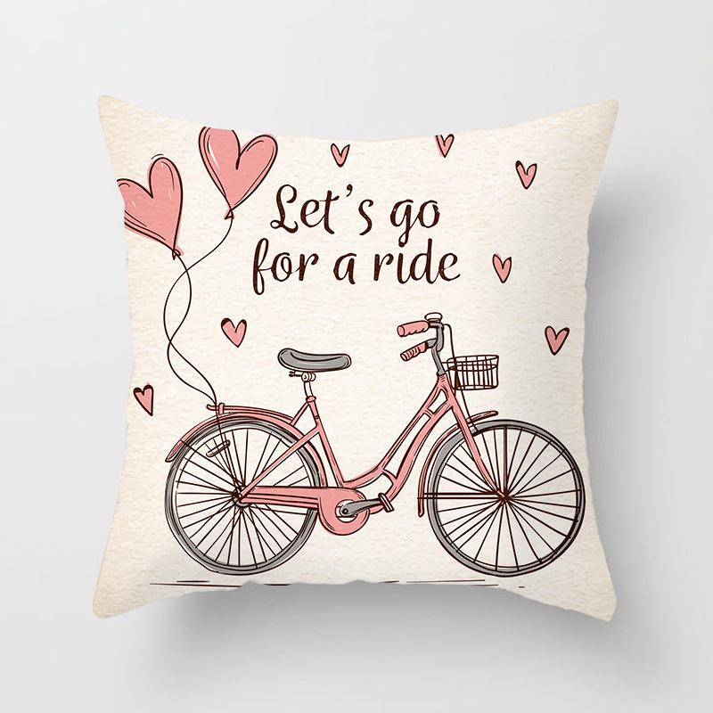 Valentine's Day Digital Printed Car Pillow Cushion Cover Core-Free Home Soft Decoration