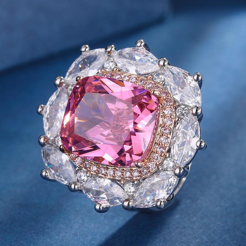 

Ювелирные изделия Медное основание с золотым покрытием Имитация цвета Сокровище Свет Роскошный Набор с разделением цвета Подвеска Кольцо 12 * 14