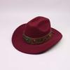 New Western cowboy top hat men and women couple gentleman's hat horse head decoration with jazz hat Tibetan