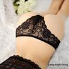 Women's Sexy Lace Open-Crotch T-Back Panties Set