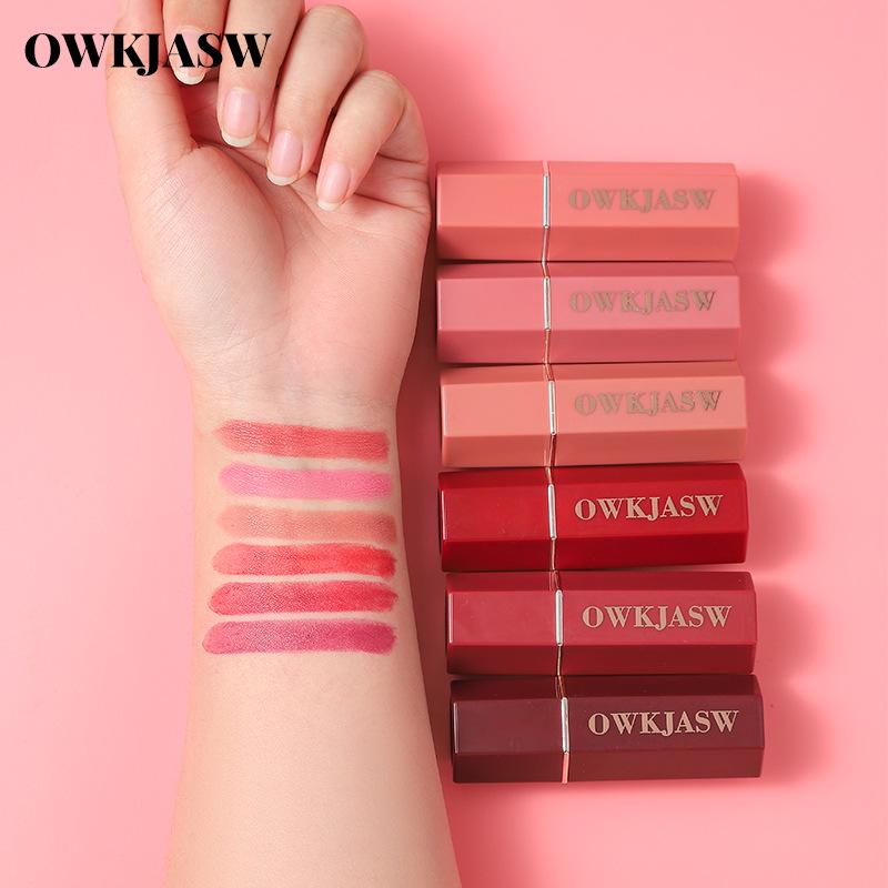 OWKJASW Walker Jessa 6-Color Matte Moisturizing Lipstick