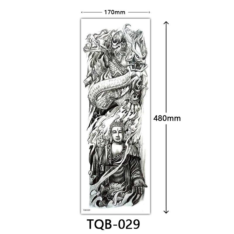 Full Arm Tattoo Sticker, Full Arm Big Picture Tattoo Sticker, Flower Arm Tattoo Sticker Tattoo