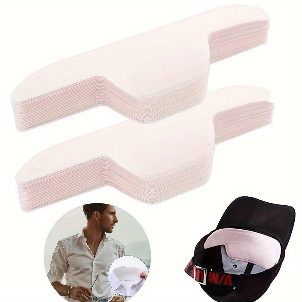 50Pcs Disposable Sweat Collar Absorber Pads Absorbing Sweat Shirt Guard Makeup Protection