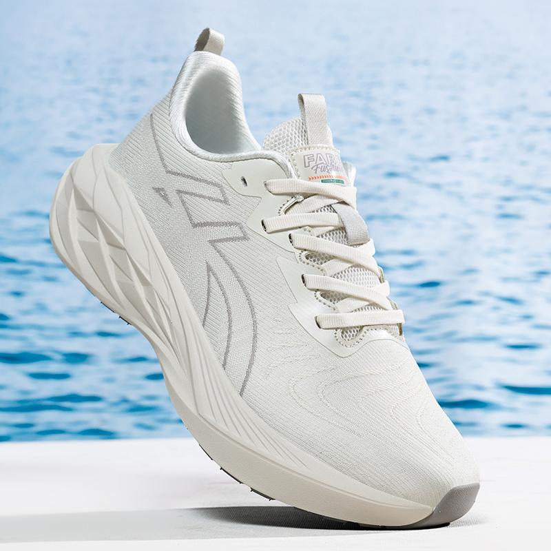 Zapatillas de Running para Hombre Entrenador Carrera Exterior Transpirables Amortiguación Zapatos de Lujo Zapatillas Malla Zapatillas Todoterreno Pareja Antideslizantes Moda