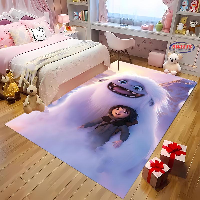 

1/15 Sizes A-Abominable Burnish and Yi Cartoon Print Rug Mat for Living Room Bedroom Home Decor 40x60cm (16x24in)