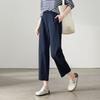 SOFSIL Women's 2026 Spring High-Waisted Wide-Leg Crop Pants