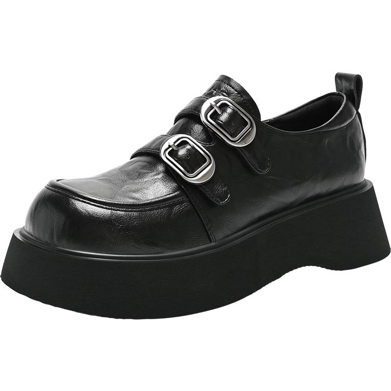 ZHR Women s British Style Platform Loafers 36