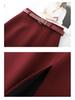 Woolen High-Waist A-Line Midi Skirt for Women - Winter 2025 Collection