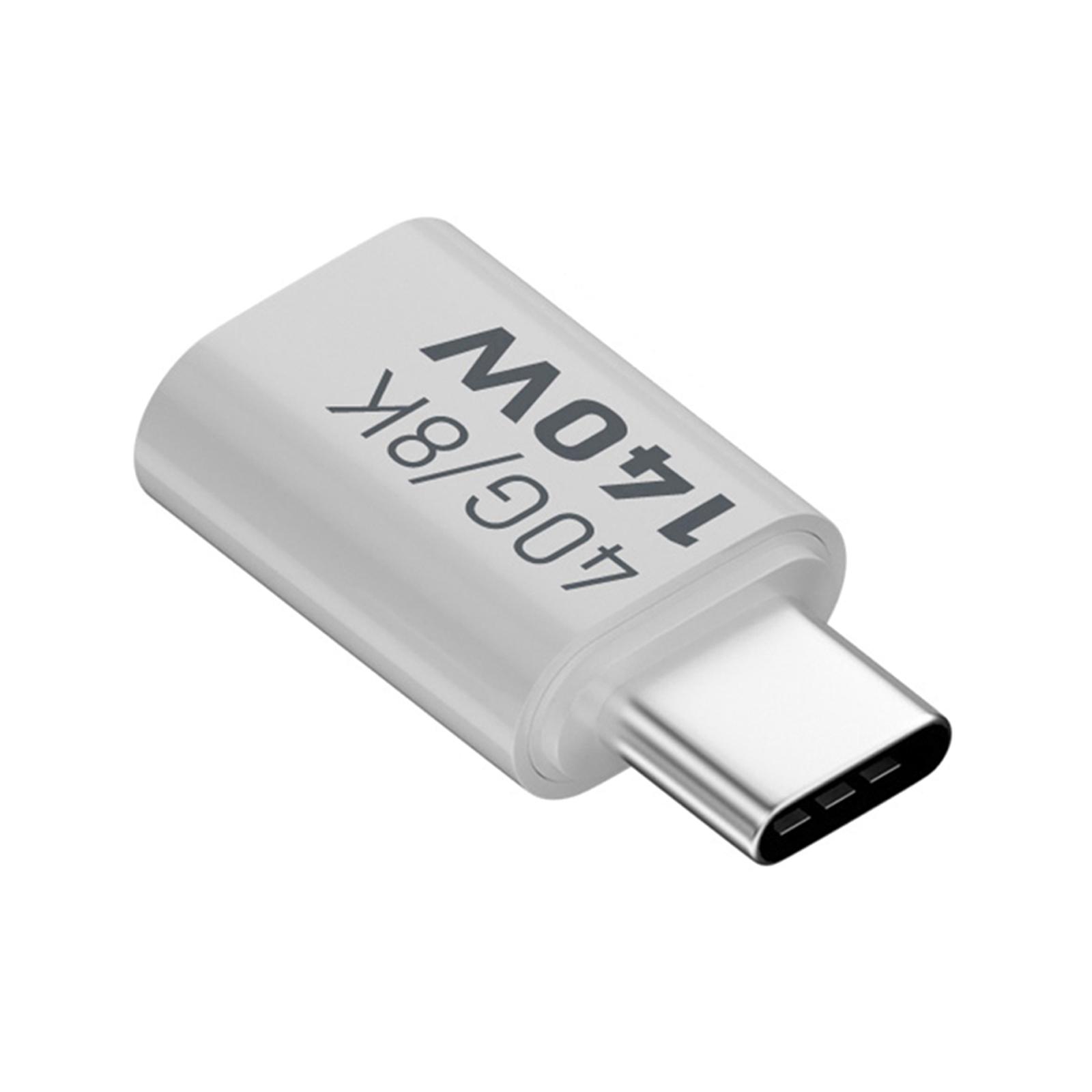 

Адаптер Type-C 140 Вт 40G 8K Разъем UsbC для ноутбуков, смартфонов и планшетов Высокоскоростная зарядка и передача данных C