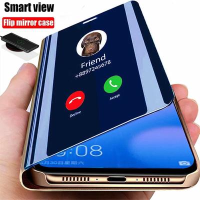 Luxury Mirror Case For Samsung Galaxy S24 S23 S22 S21 S20 FE Ultra Flip Standard Cover For Samsung Note 20 Ultra Case