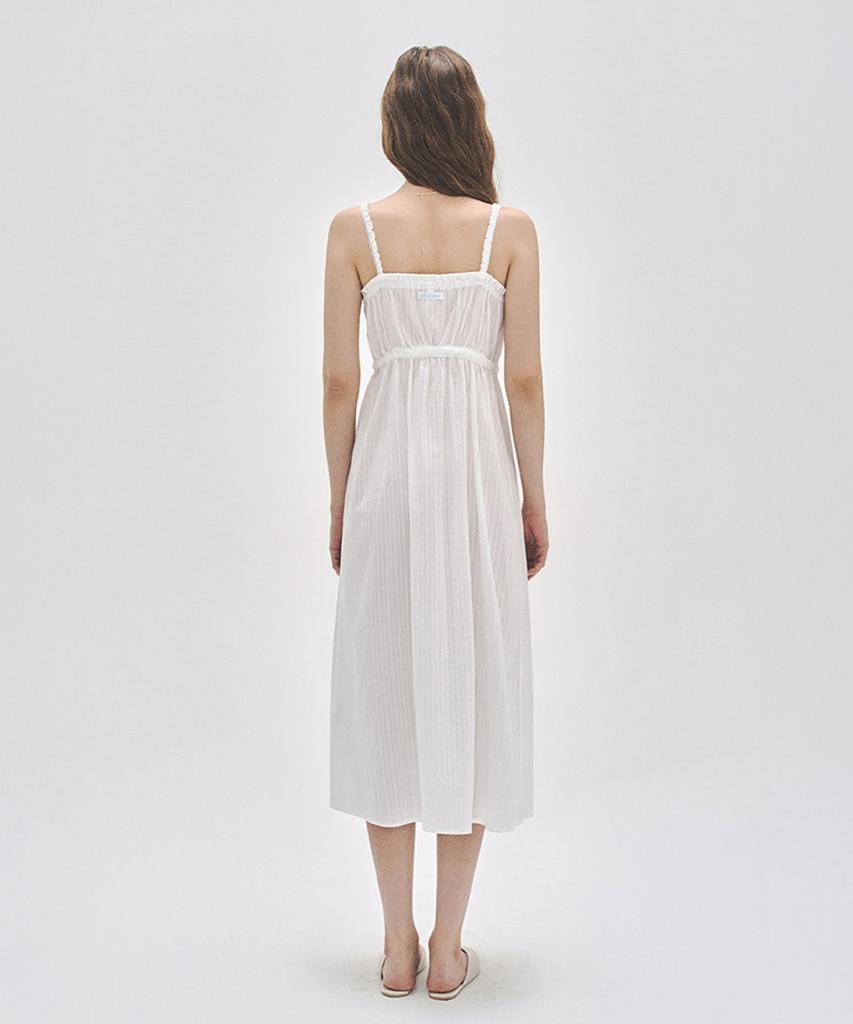 Lettedeupollin 023A Pure Sand Sleeveless Dress