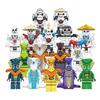 Set of 16 Pcs Ninja Minifigures Kai Jay Sensei Wu Master Building Blocks Toys, Toy Figures, Building Set.