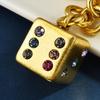 Breloc cu Zaruri Colorate cu Diamante Șnur cu Zaruri Norocoase Breloc pentru Mașină Pandantiv pentru Geantă Breloc Accesorii