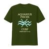 Aquarius Pisces Cusp Zodiac Horoscope T Shirt Vintage Soft Homme Unisex Stylish Fashion Streetwear Versatile Breathable
