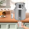 10L Beverage Dispenser w/ Nozzle, 304 Stainless Steel Drink Dispenser, Insulated Milk Can, Portable Liquid Container for Kitchen