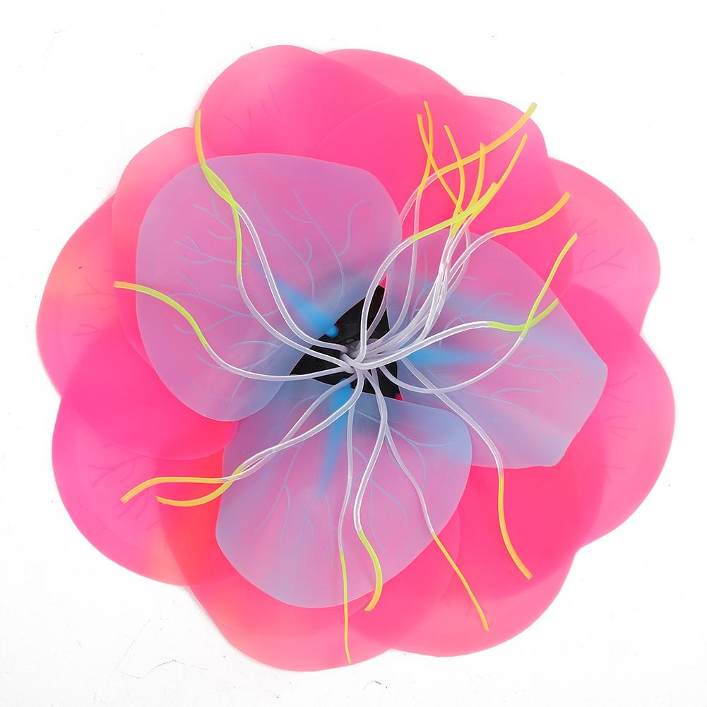 Aquarium Artificial Aquatic Plants Decoration Fish Tank Landscaping Multicolor Lotus Water Lily Flower