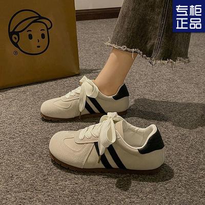 Forrest Gump Schuhe Damenschuhe neu Sommer Retro runde Zehenpartie Deutsche Trainingsschuhe Casual Sport kleine weiße Board-Schuhe
