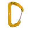 Snabbspänne D-form Handstorlek 12KN Klätterkarbinhake Klätterutrustningstillbehör för Klippklättring Guld