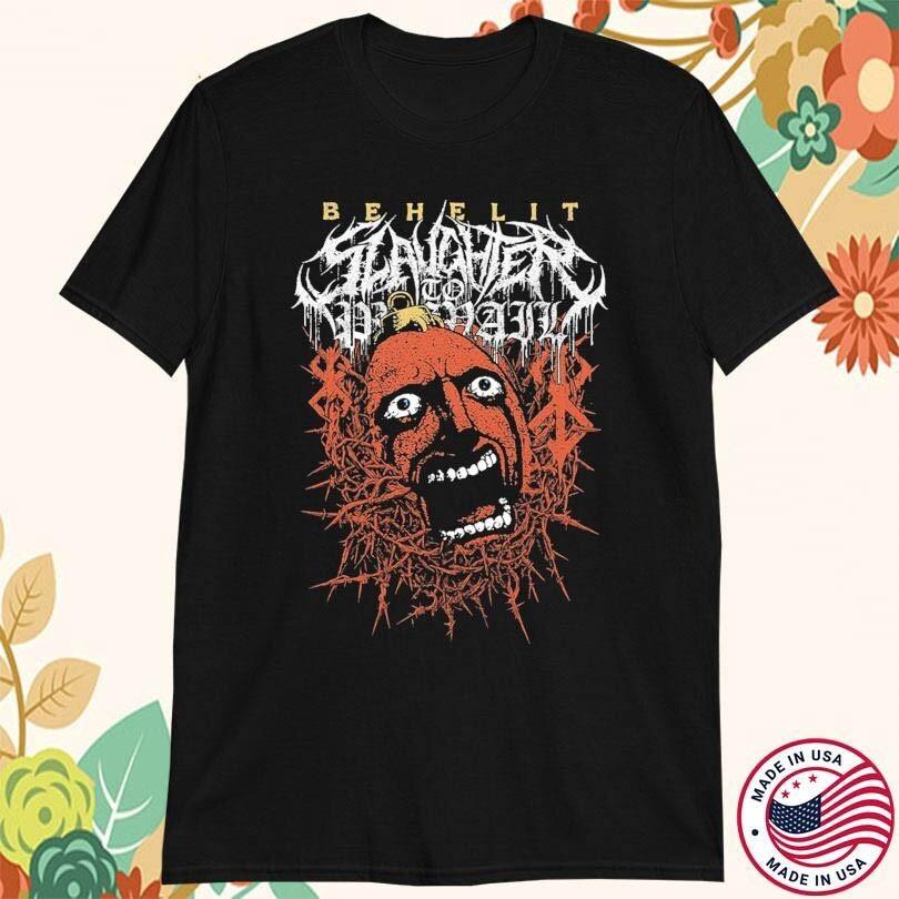 

Slaughter to Prevail - Behelit Heavy Cotton Black All Size T Shirt For Men SE411 Unisex T-Shirt XL