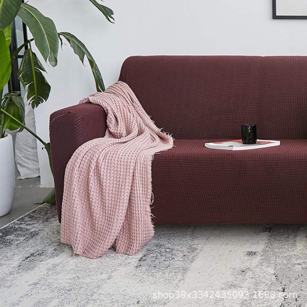 Thickened Sofa Cover All-inclusive Universal Solid Color Elastic Fabric Sofa Cushion Cover Simple Sofa Towel