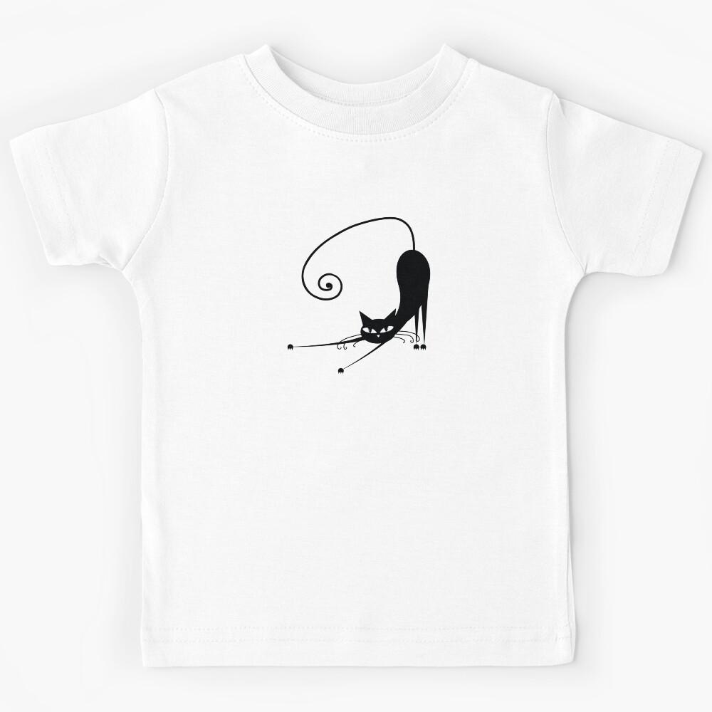 Black cat silhouette Kids T-Shirt 150
