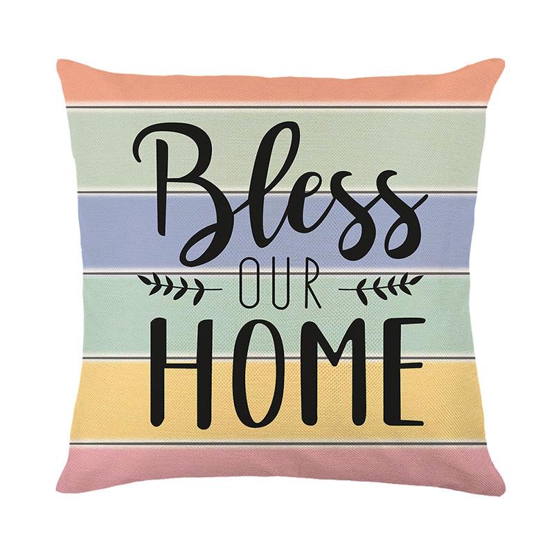 New Flower Pillow Cover Polyester Printed Cushion Cover Living Room Sofa Decorative Pillow Cover