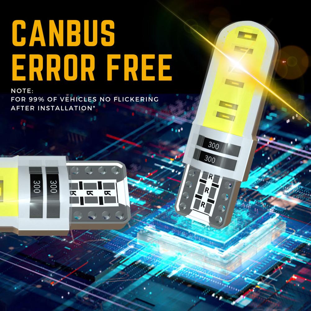 20 Pack T10 Led Light Bulbs 501 W5w Error Free Canbus Car Interior Light For Dome Map Door Courtesy License Plate Light